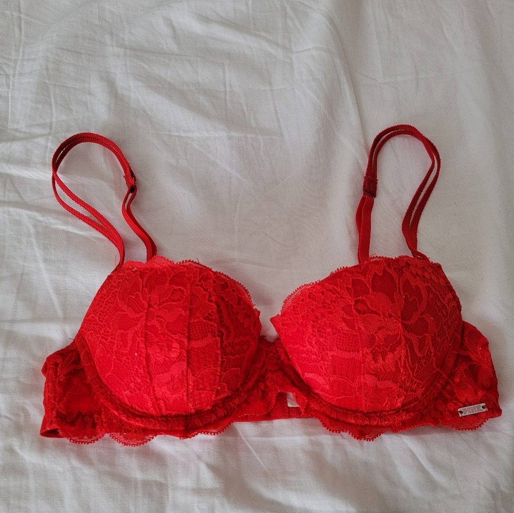 VS Pink Date Pushup Bra